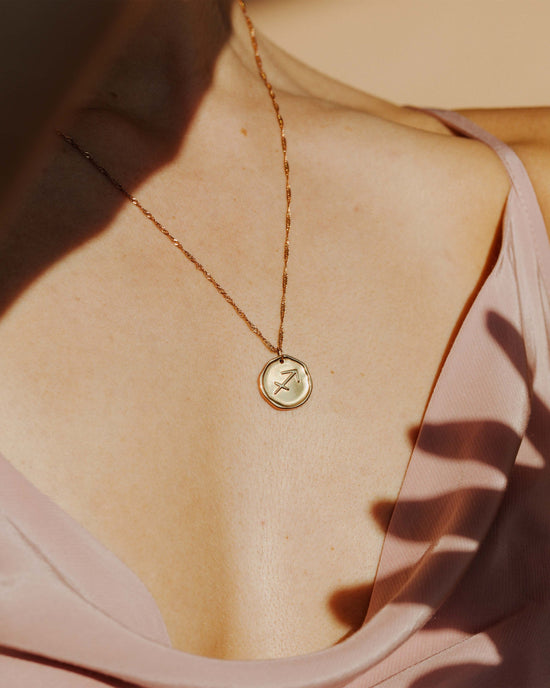 Zodiac Collana - Sagittario Oro Rosa