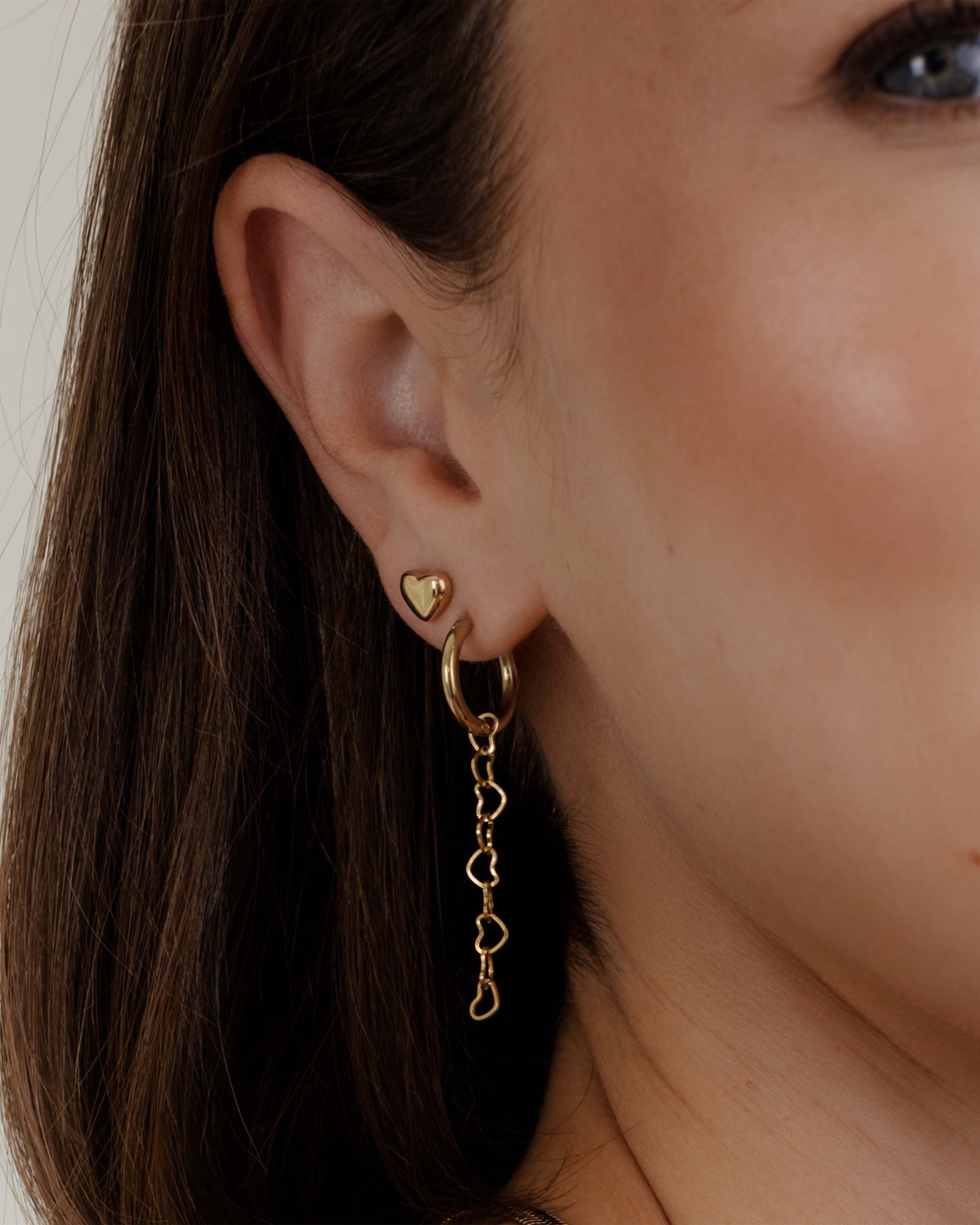 Heart after Heart Hoop Set Small Oro