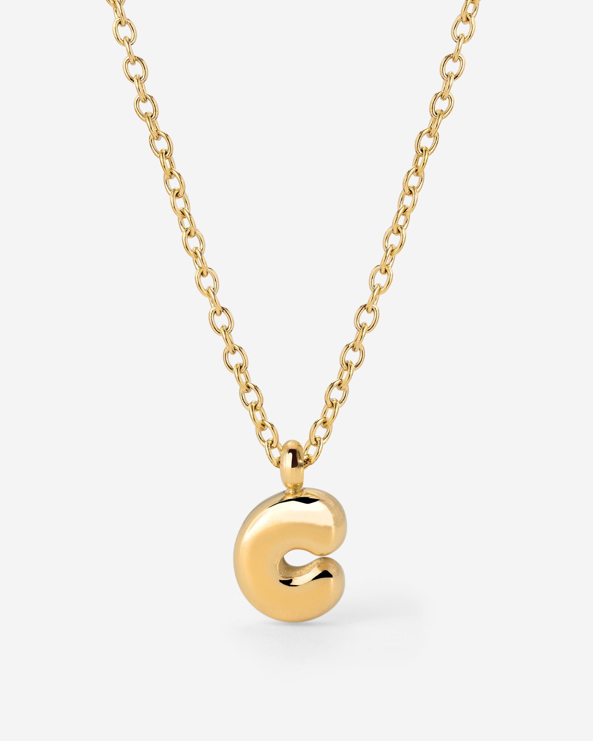 Bubble Letter Collana Oro