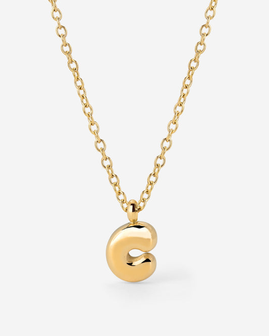 Bubble Letter Collana Oro