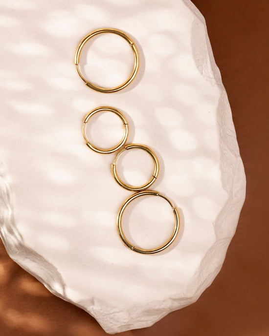 Clean Hoop Set Midi Oro