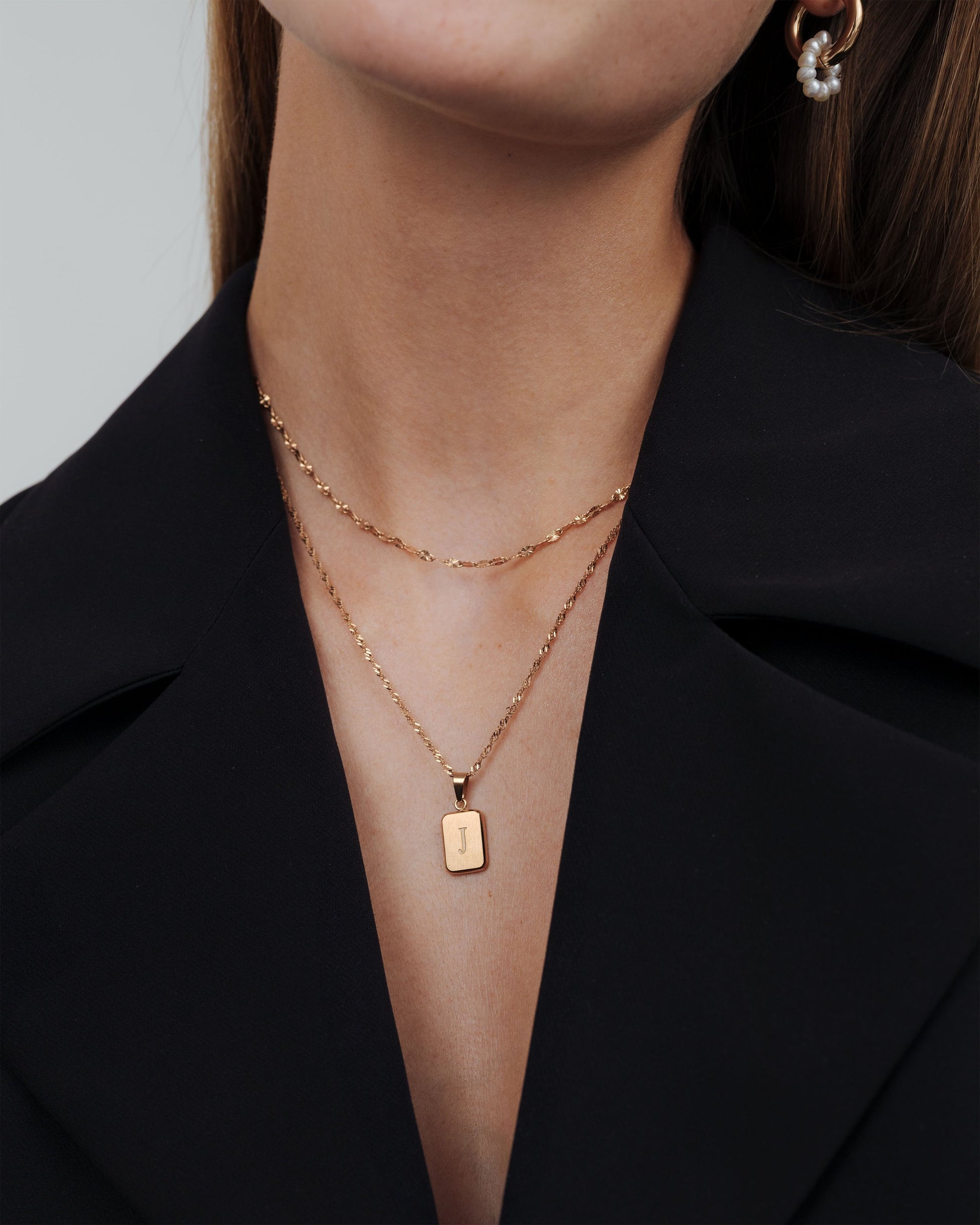 Letter Collana Oro Rosa