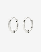 Slim Hoops Small Argento