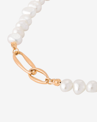 Fluidity Pearl Collana Oro Rosa