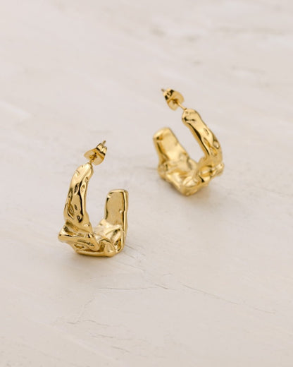 Crinkled Orecchini Argento