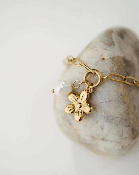 Oval Links Charm Bracciale Set