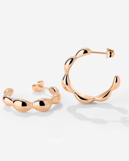 Graceful Curves Orecchini Oro Rosa