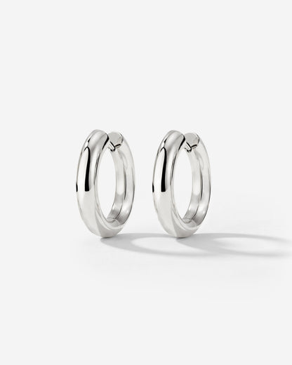 Chunky Hoopies Small Argento