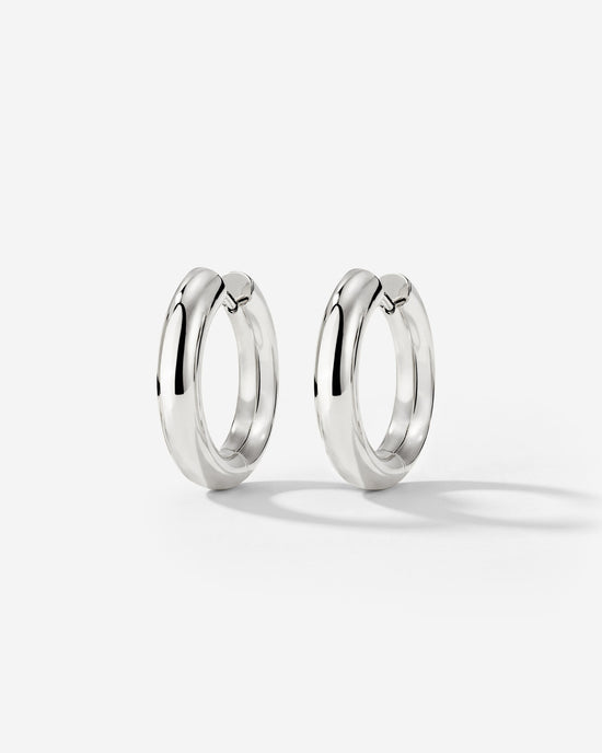 Chunky Hoopies Small Argento