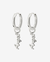 The Angel Hoop Set Small Argento