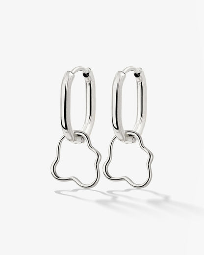 Forming Fluids Oval Hoop Set Baby Argento