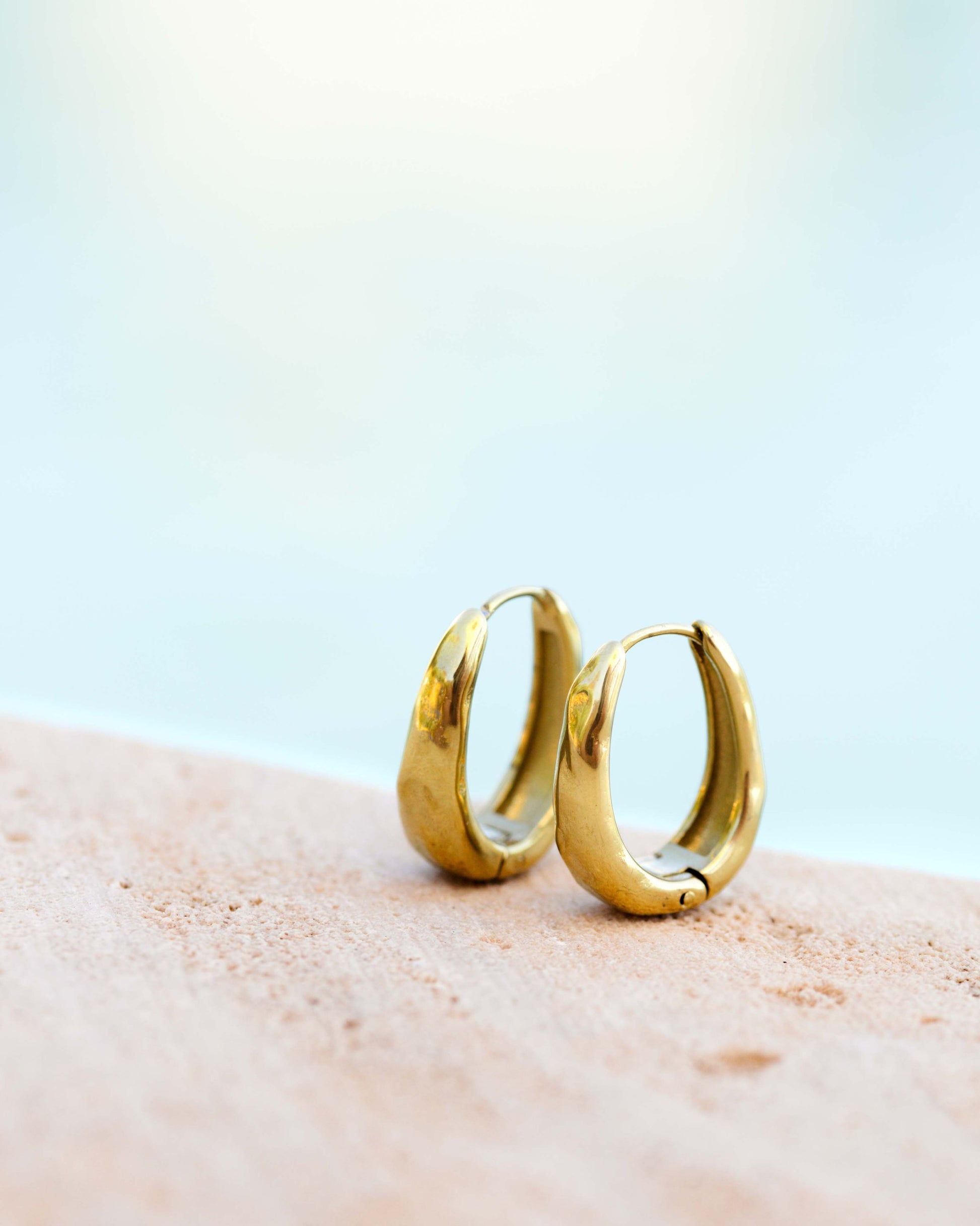 Hammered Seeker Hoops Small