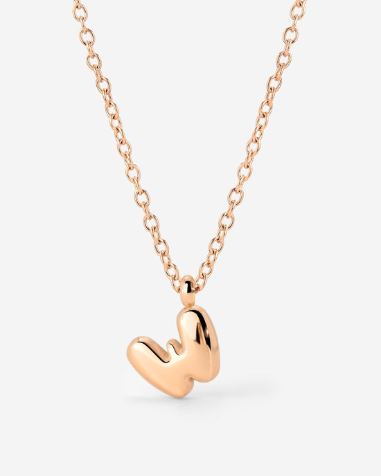 Bubble Letter Collana Oro Rosa