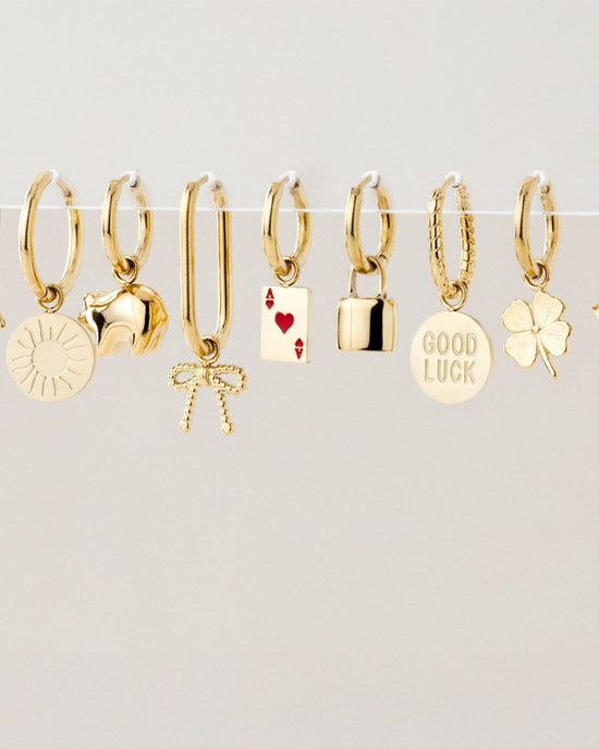 Rising Sun Hoop Set Medium Oro