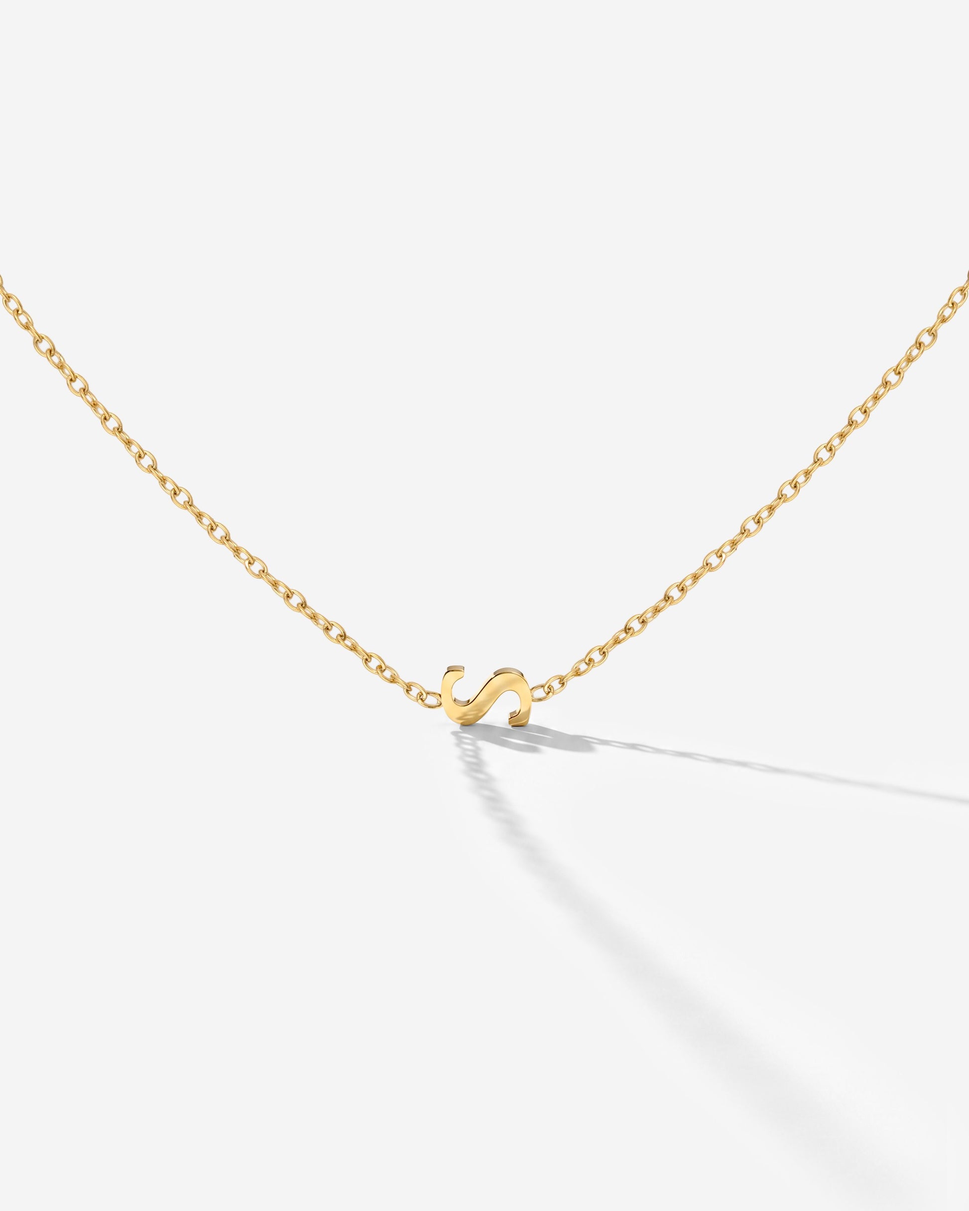 Tiny Letter Necklace