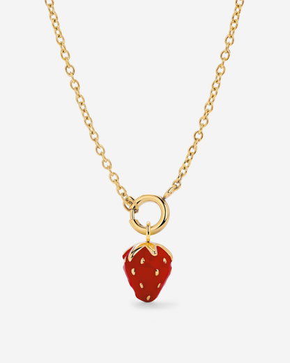 Strawberry Classic Chain Collana Set Oro