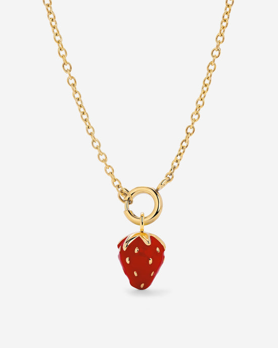 Strawberry Classic Chain Collana Set Oro