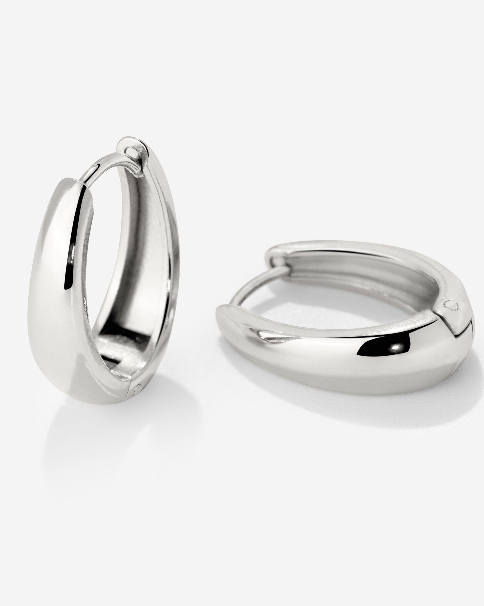 Seeker Hoops Small Argento