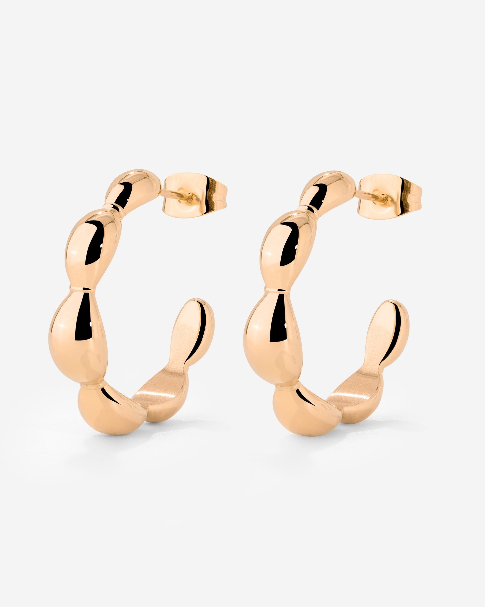 Graceful Curves Orecchini Oro Rosa