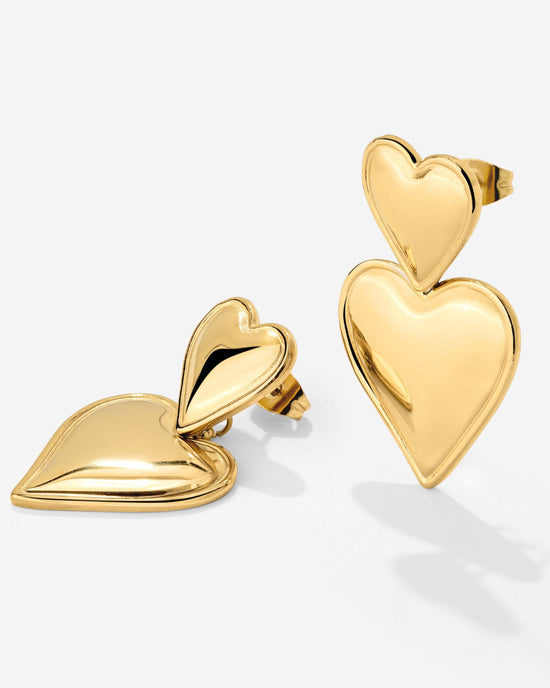 Pillow Hearts Orecchini Oro