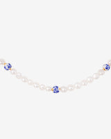 Flower Tile Pearl Collana Oro Rosa