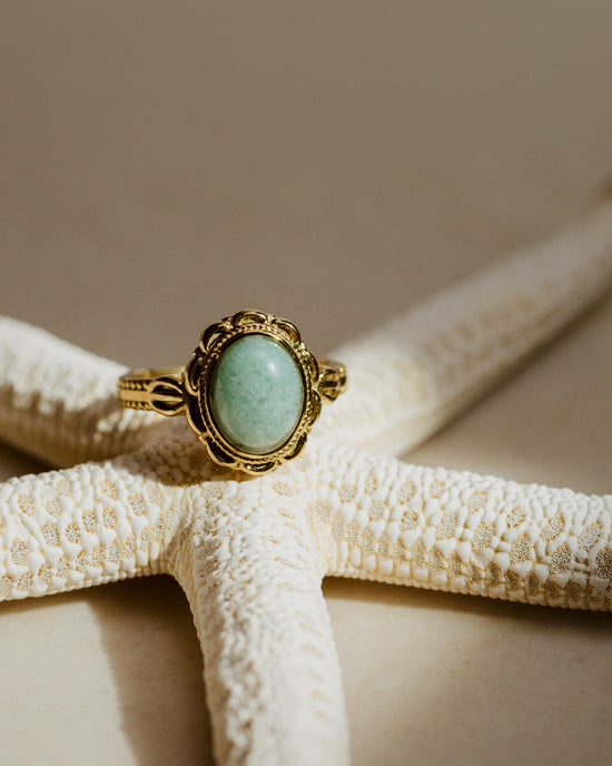 Sea Glass Ring Silber