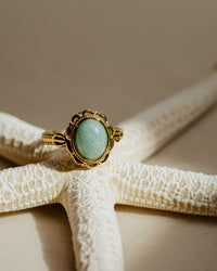 Sea Glass Ring Roségold