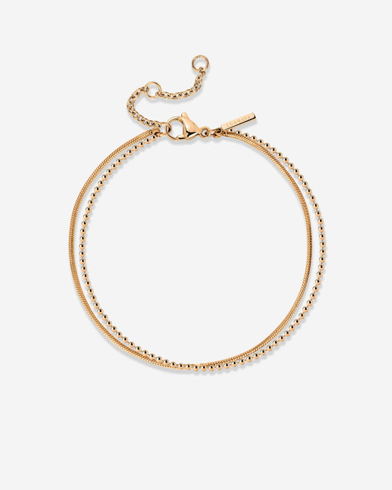 Duo Beads Bracciale Oro Rosa