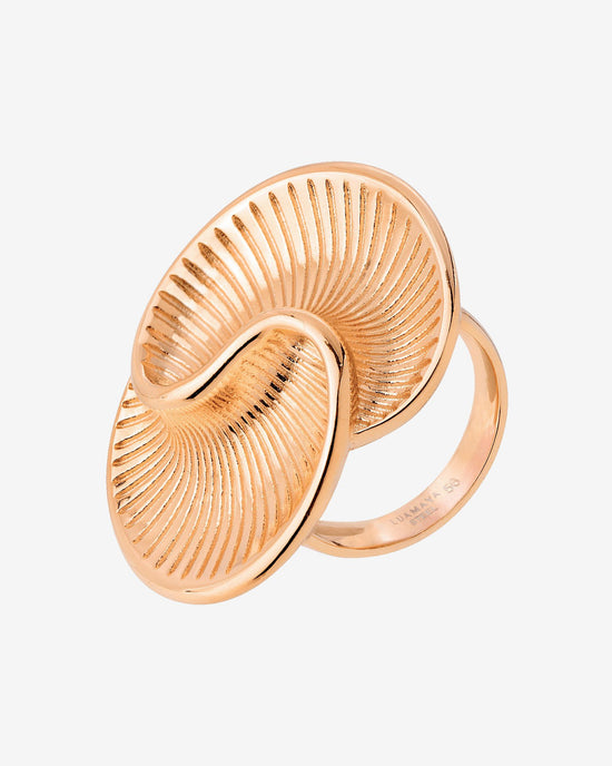 Winding Spiral Anello Oro Rosa