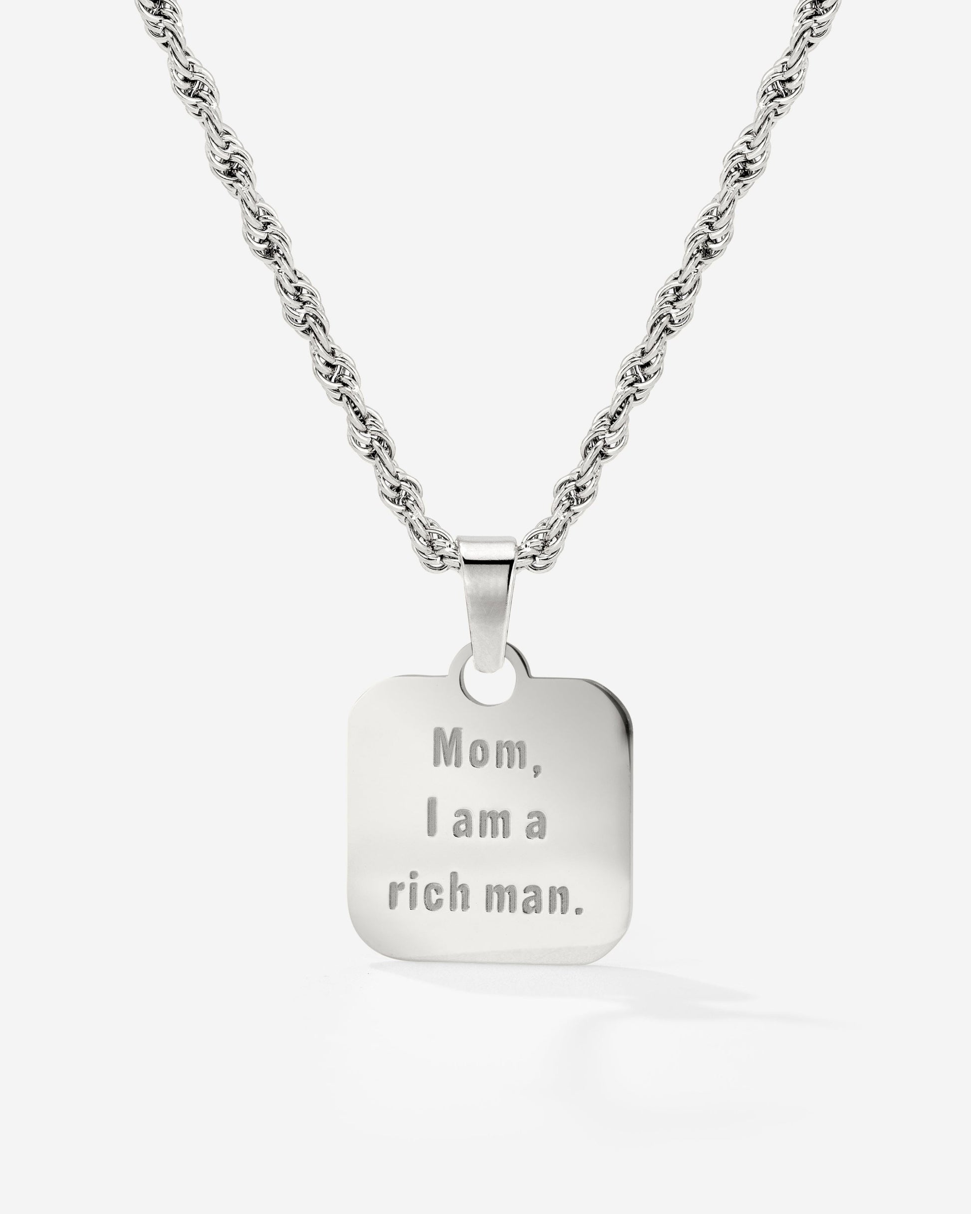 Mom, I am a rich man Collana Argento