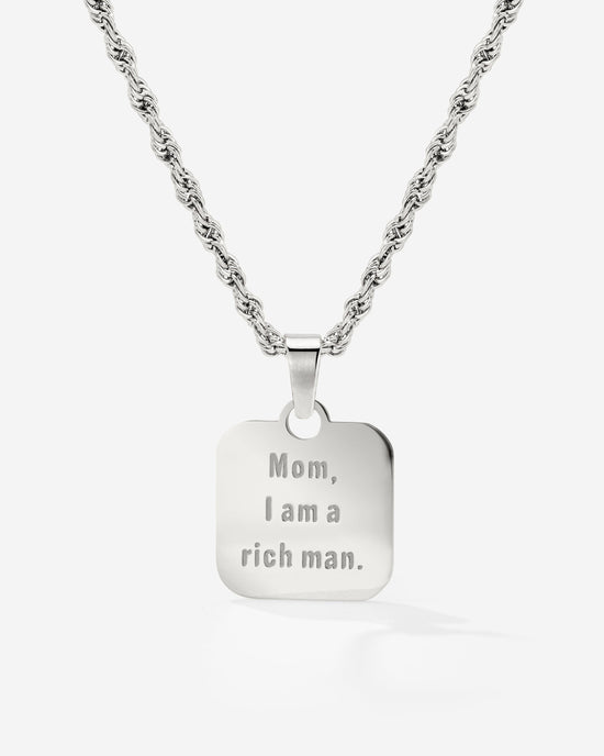 Mom, I am a rich man Collana Argento