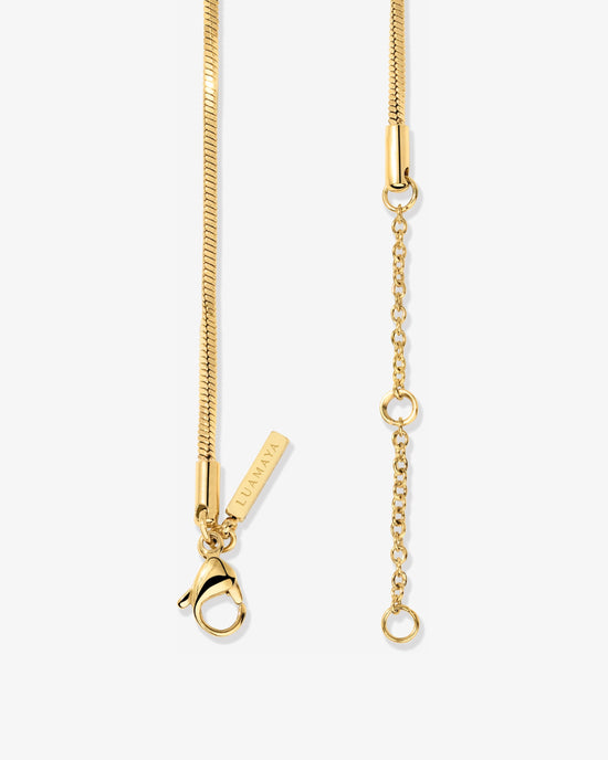 Squared Snake Chain Collana Oro