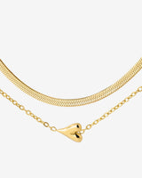 Flowy Heart Collana Bundle Oro
