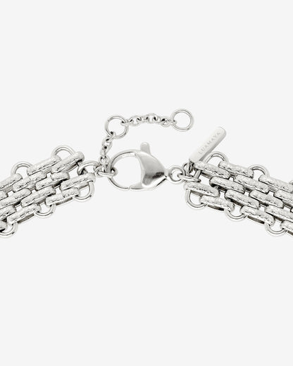 Bold Mesh Collana Argento