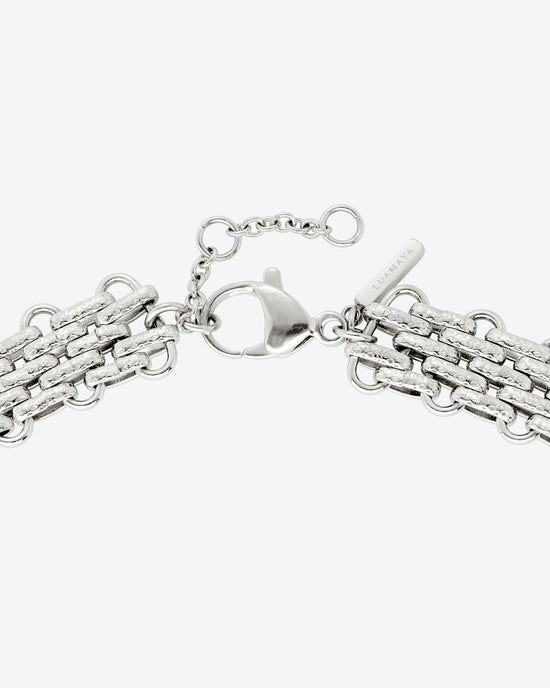 Bold Mesh Collana Argento