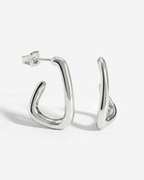 Sisterhood Bond Hoops Argento