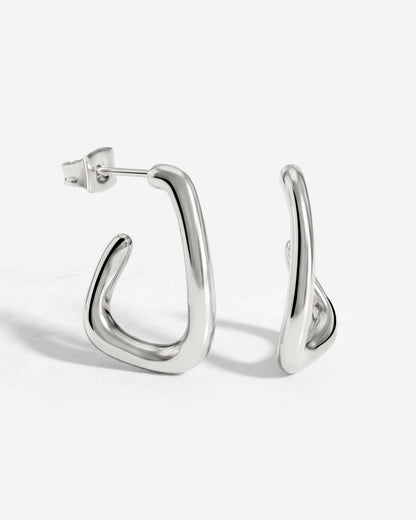 Sisterhood Bond Hoops Argento