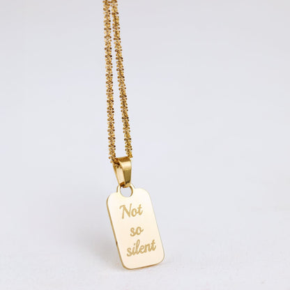 Not so silent Collana Oro