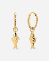 Pezito Twisted Hoop Set Small Oro