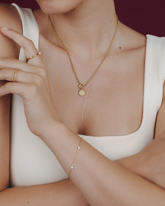 Starry Skies Rope Chain Collana Set Oro