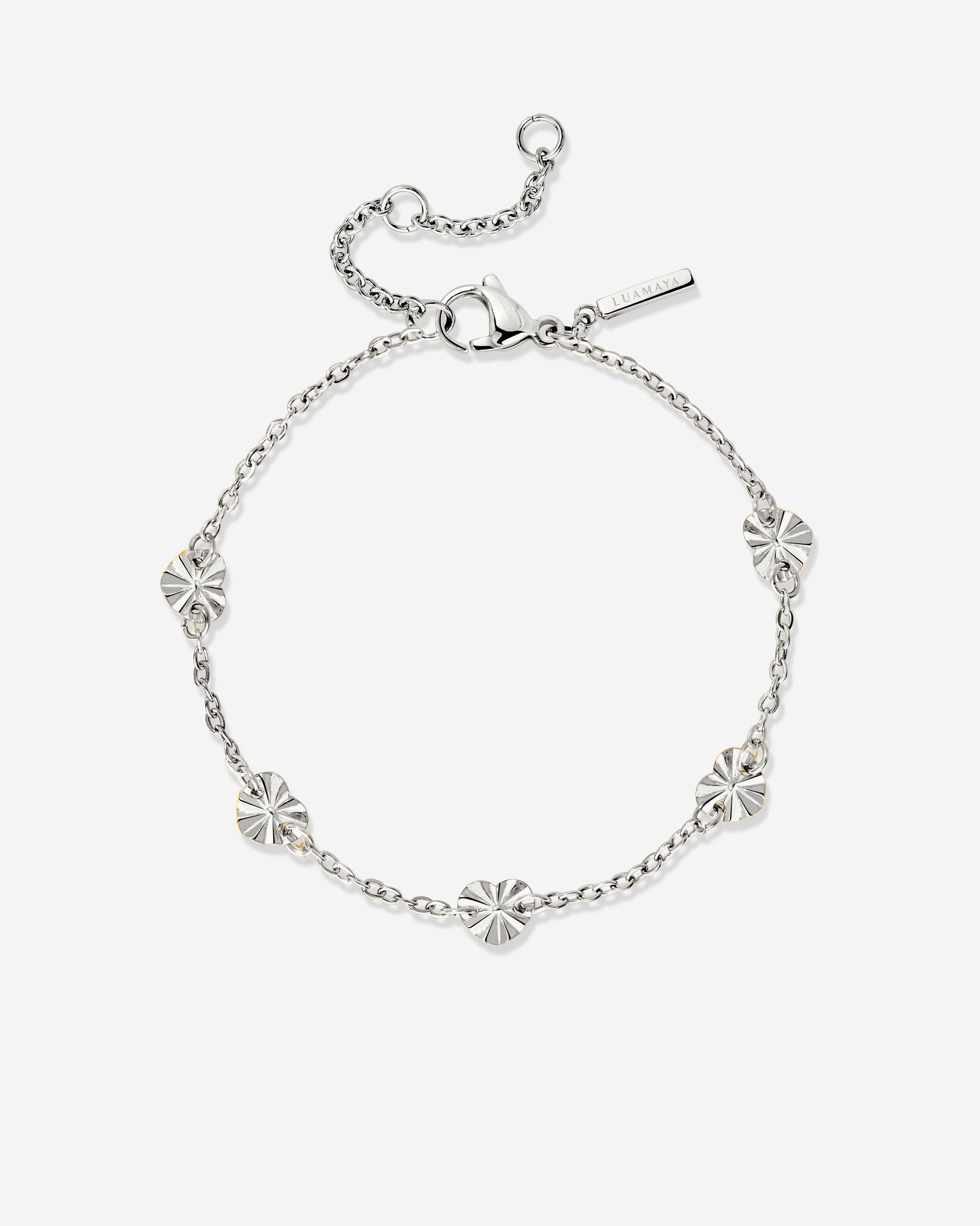 Glass Heart Bracciale Argento