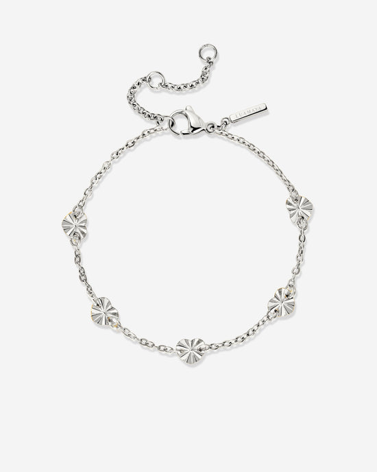 Glass Heart Bracciale Argento