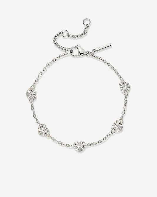 Glass Heart Bracciale Argento