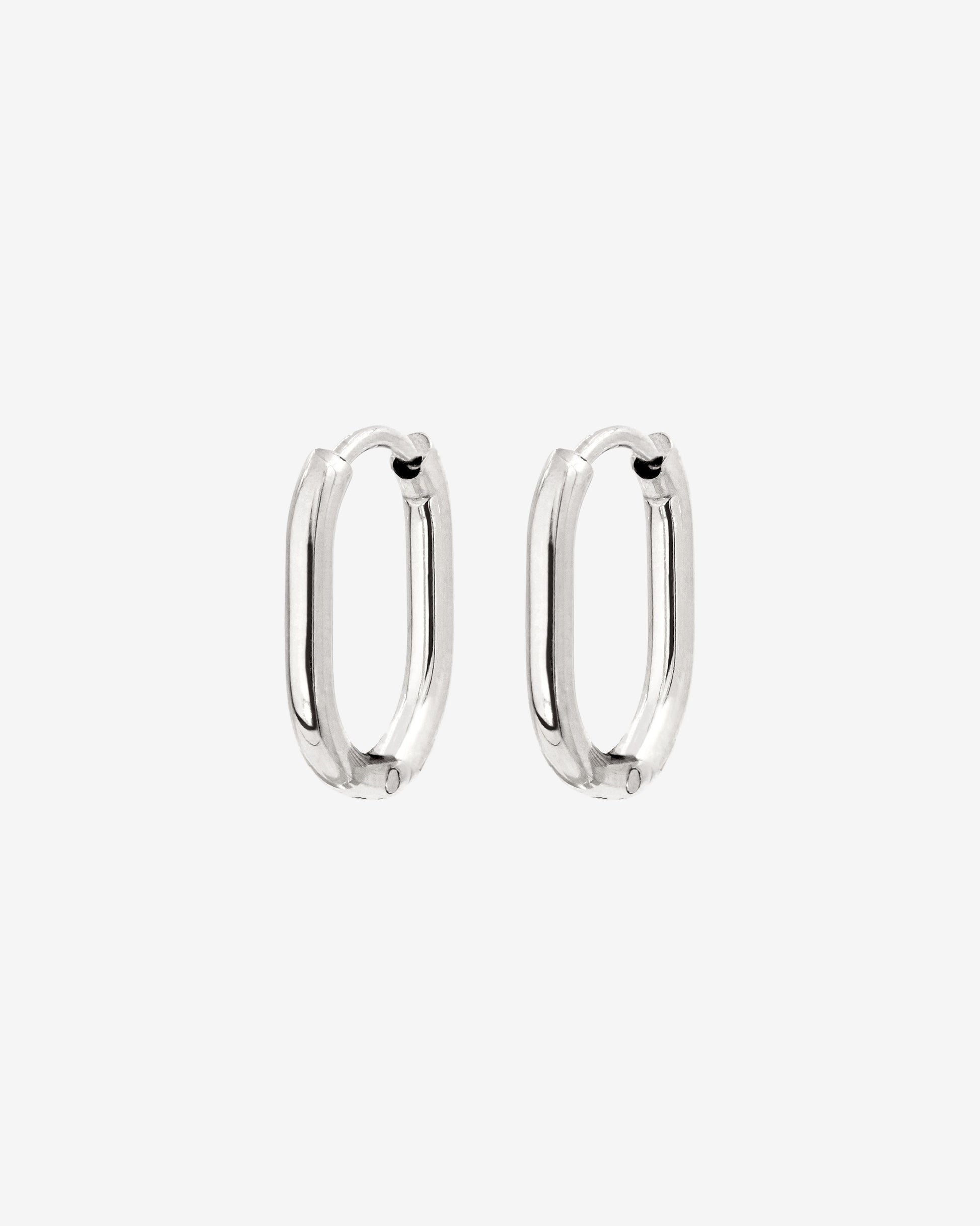 Oval Hoops Baby Argento