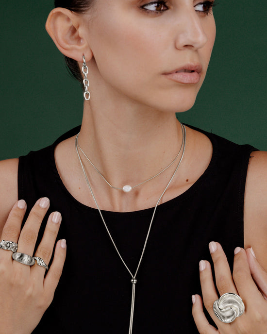 Minimalistic Elegance Necklace Bundle Argento