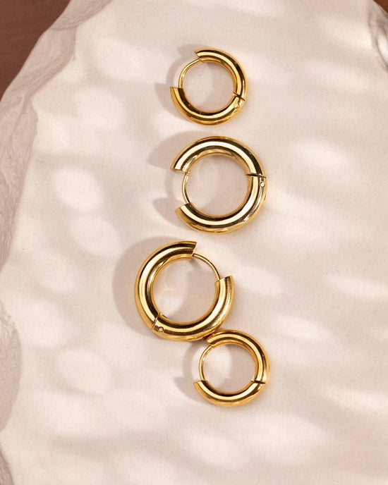 Chunky Lover Hoop Set Small Oro
