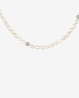 Blossom Pearl Choker Argento