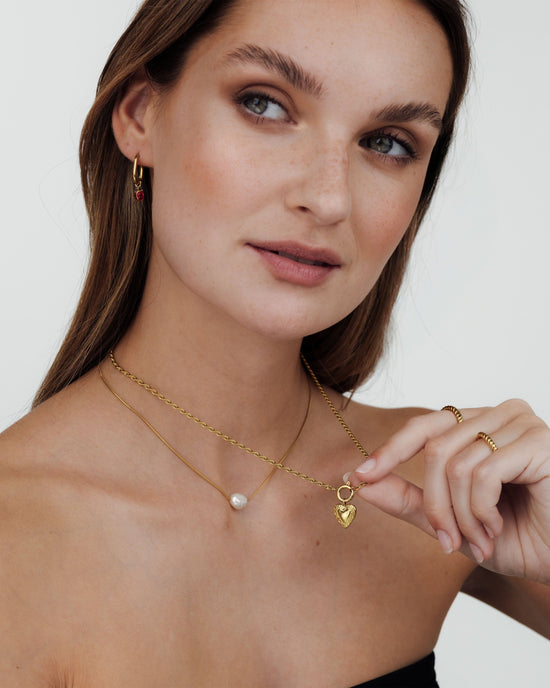Rope Chain Charm Collana Set