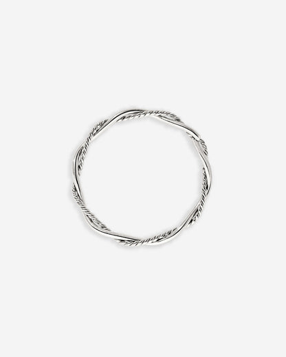 Curly Twist Anello Argento