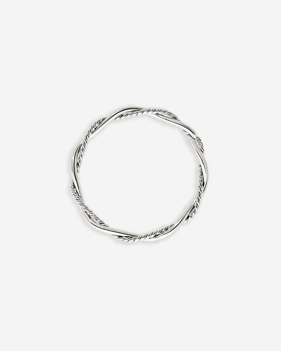 Curly Twist Anello Argento